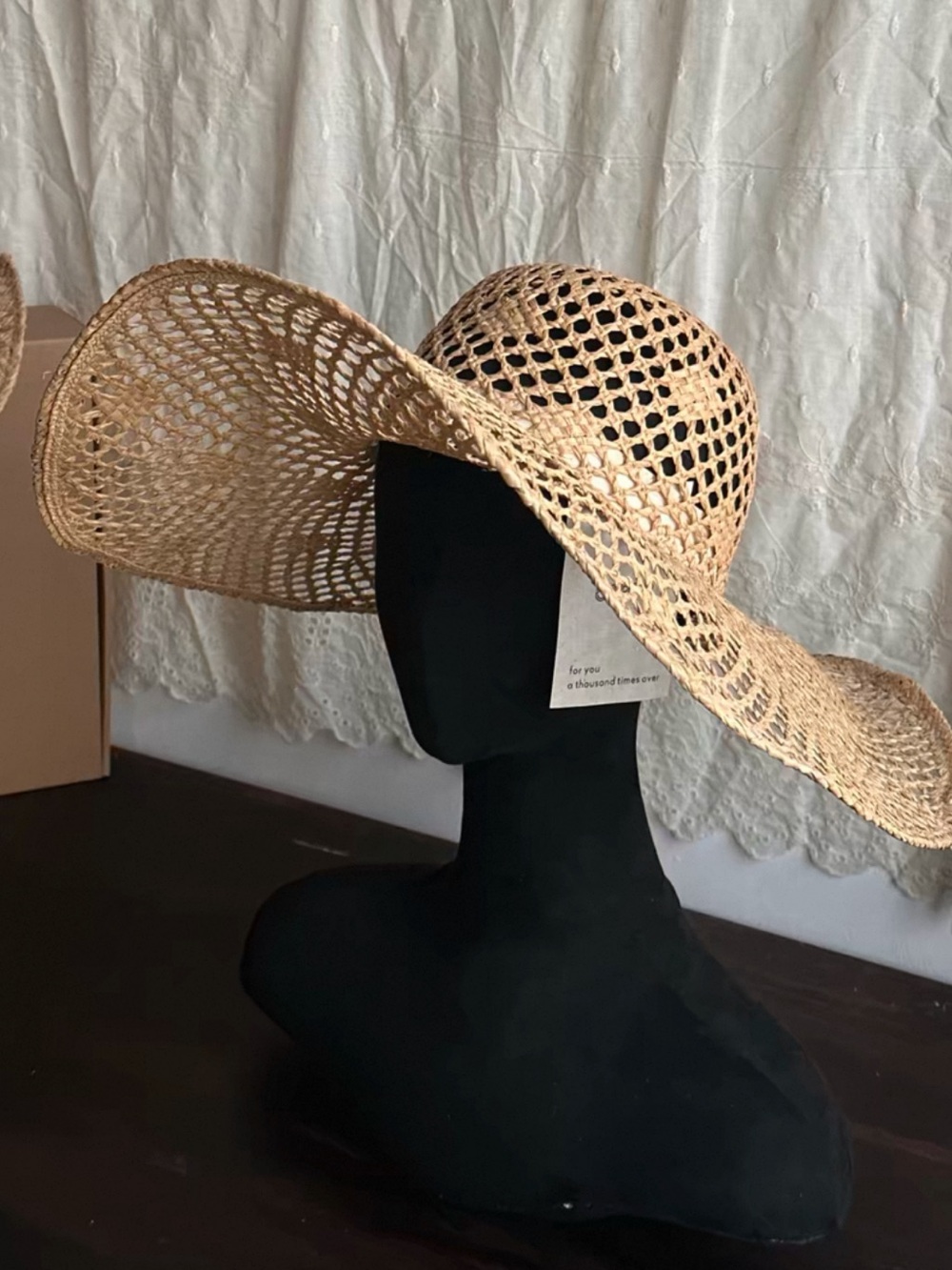 Straw Wide-Brim Sun Hat - Natural